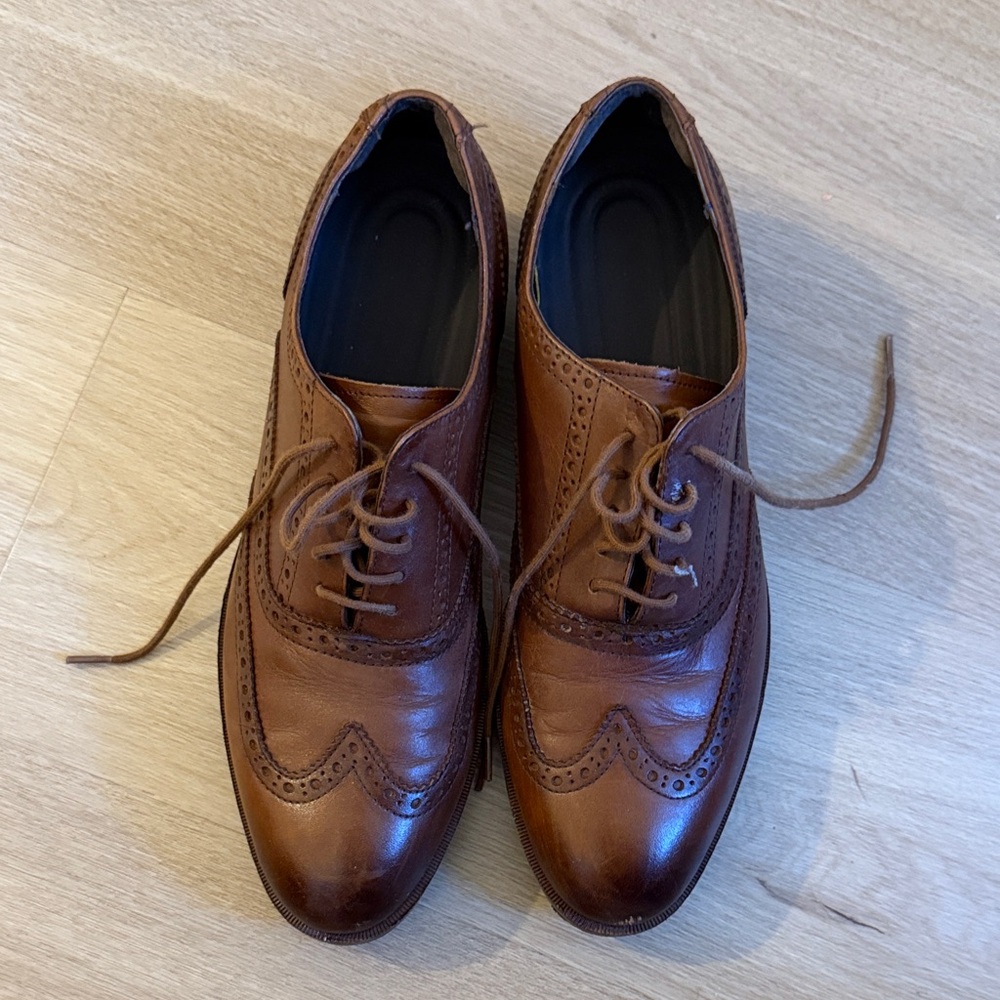 Classic Brown Leather Men's Dress Shoes